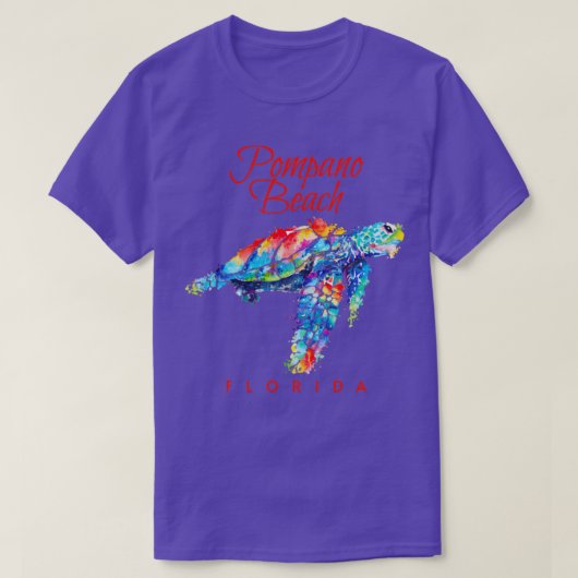 Pompano Beach Florida T-Shirt (Design vorne)