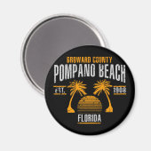 Pompano Beach Magnet (Vorderseite/Rückseite)