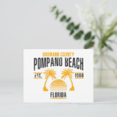 Pompano Beach Postkarte (Stehend Vorderseite)