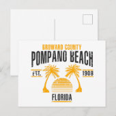Pompano Beach Postkarte (Vorne/Hinten)