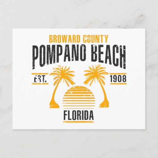 Pompano Beach Postkarte (Vorderseite)