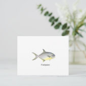 Pompano (mit dem Titel) Postkarte (Stehend Vorderseite)