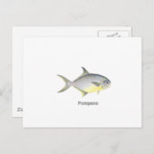 Pompano (mit dem Titel) Postkarte (Vorne/Hinten)