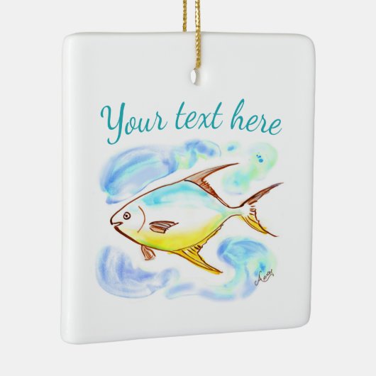 Pompano-Ornament Keramikornament (Rechts)