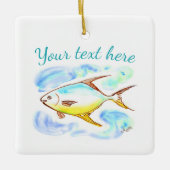 Pompano-Ornament Keramikornament (Vorderseite)