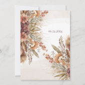 Pompas-Gras-Brautparty Einladung (Rückseite)