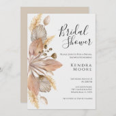 Pompas Grass Bridal Dusche Einladung Standard (Vorne/Hinten)