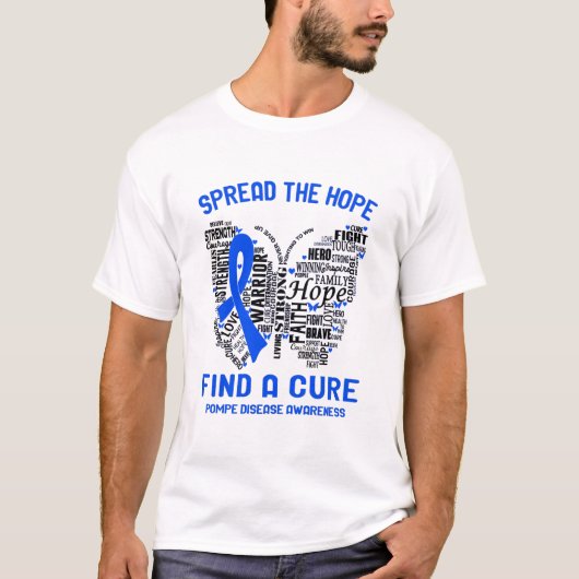 Pompe Disease Awareness Month Ribbon Geschenke T-Shirt (Vorderseite)
