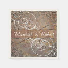 Pompei Damask Elegante Hochzeit der antiken Toskan Serviette