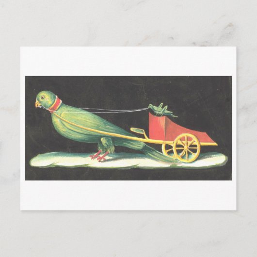 Pompei Fresco der Cricket Driving Bird Carriage Postkarte (Vorderseite)