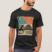 Pompeii 79 AD Fun Run Vulkan Lover's Long Sleeve T-Shirt (Vorderseite)