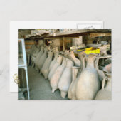 Pompeii, Amphorae von der Pompeji-Website Postkarte (Vorne/Hinten)