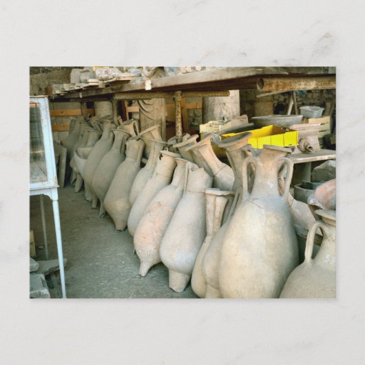Pompeii, Amphorae von der Pompeji-Website Postkarte (Vorderseite)