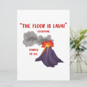 Pompeii der Boden ist Lava Ankündigung (Stehend Vorderseite)