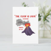 Pompeii der Boden ist Lava Dankeskarte (Stehend Vorderseite)