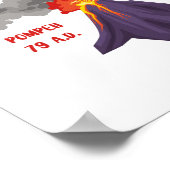 Pompeii der Boden ist Lava Poster (Ecke)