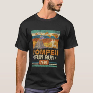 Pompeii Fun Run Geography Volcanolog T-Shirt