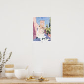 Pompeii Griechenland Wasserfarben Poster (Küche)