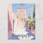 Pompeii Griechenland Wasserfarben Postkarte (Vorderseite)