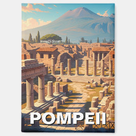 Pompeii Italien Monte Vesuvius Reisen Magnet