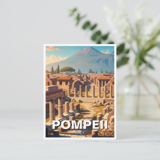 Pompeii Italien Monte Vesuvius Reisen Postkarte (Stehend Vorderseite)