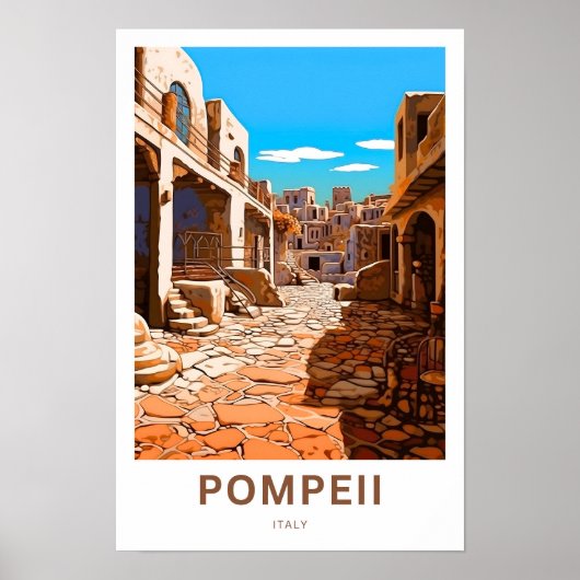 Pompeii Italien Reisen Print Poster (Vorne)