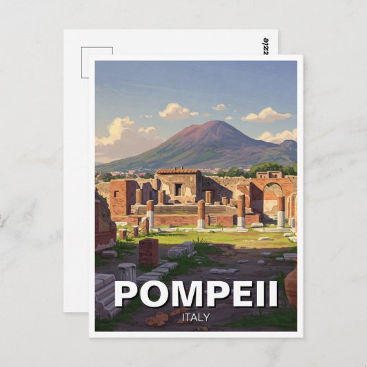 Pompeii Italien Travel Postkarte (Vorne/Hinten)