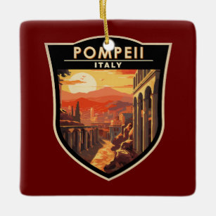 Pompeii Kampanien Italien Reisen Vintag Keramikornament
