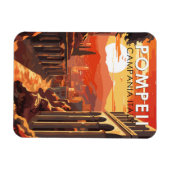 Pompeii Kampanien Italien Reisen Vintag Magnet (Horizontal)