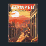 Pompeii Kampanien Italien Reisen Vintag Postkarte<br><div class="desc">Pompeji Vektorgrafik. Nach dem katastrophalen Ausbruch des Vesuv im Jahre 79 n.Chr. wurde Pompeji,  einst eine blühende und elegante römische Stadt,  unter Metern Asche und Bimsstein begraben.</div>