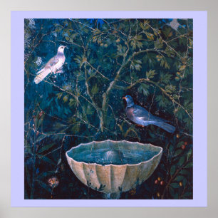 POMPEII-KOLLEKTION / TAUBEN IM GARTEN POSTER