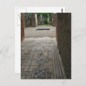 Pompeii Mosaic Floor Postkarte (Vorne/Hinten)