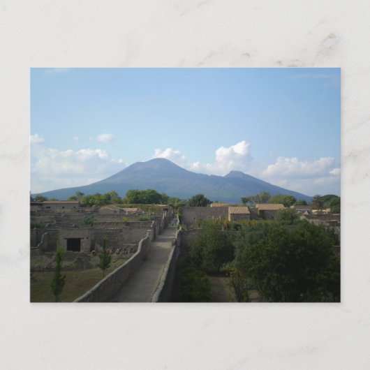 Pompeii nach dem Vulkan Postkarte (Vorderseite)