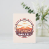 Pompeii Ruins Italien Reisen Abzeichen Postkarte (Stehend Vorderseite)