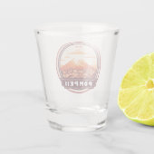 Pompeii Ruins Italien Reisen Abzeichen Schnapsglas (Rückseite)