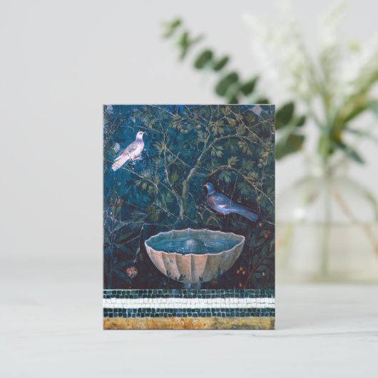 POMPEII-SAMMLUNG / DOVEN IM GARTEN POSTKARTE (Stehend Vorderseite)