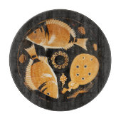 POMPEII-SAMMLUNG / FISCHE, OZEAN - MEERESLEBENSZEN SCHNEIDEBRETT (Vorderseite)