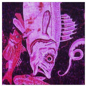 POMPEII SAMMLUNG MEERESLEBEN Nautical Pink Blue Stoff (Muster)