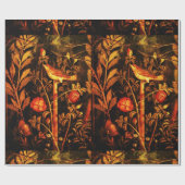 POMPEII-SAMMLUNG NIGHTINGALE MIT ROSE , rot Geschenkpapier (Flach)