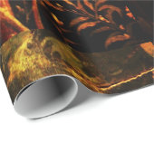 POMPEII-SAMMLUNG NIGHTINGALE MIT ROSE , rot Geschenkpapier (Rolleneckpunkt)