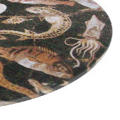 POMPEII-SAMMLUNG / OZEAN - MEER-LEBENSZENE SCHNEIDEBRETT (Ecke)
