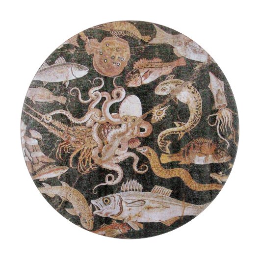 POMPEII-SAMMLUNG / OZEAN - MEER-LEBENSZENE SCHNEIDEBRETT (Vorderseite)