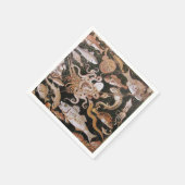 POMPEII-SAMMLUNG / OZEAN - MEERESLEBENSZENE $ 37,9 SERVIETTE (Ecke)