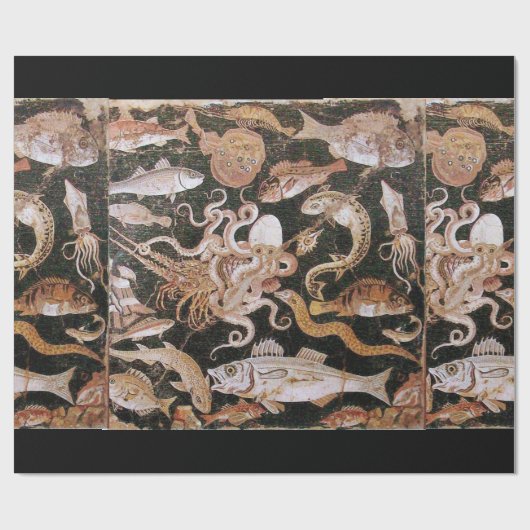 POMPEII-SAMMLUNG / OZEAN - MEERESLEBENSZENE GESCHENKPAPIER (Flach)