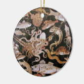 POMPEII-SAMMLUNG / OZEAN - MEERESLEBENSZENE KERAMIK ORNAMENT (Links)