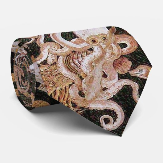 POMPEII-SAMMLUNG / OZEAN - MEERESLEBENSZENE KRAWATTE (Gerollt)