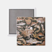 POMPEII-SAMMLUNG / OZEAN - MEERESLEBENSZENE MAGNET (Vorderseite/Rückseite)