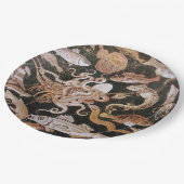 POMPEII-SAMMLUNG / OZEAN - MEERESLEBENSZENE PAPPTELLER (Schrägansicht)