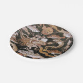 POMPEII-SAMMLUNG / OZEAN - MEERESLEBENSZENE PAPPTELLER (Schrägansicht)