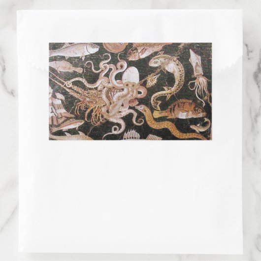 POMPEII-SAMMLUNG / OZEAN - MEERESLEBENSZENE RECHTECKIGER AUFKLEBER (Tasche)